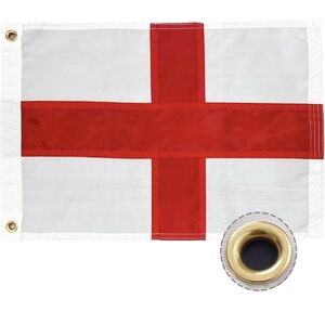England Flag 12x18 Inch, Embroidered English National Flag, Double Stitched